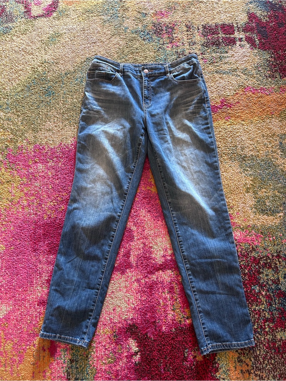 Chico's Classic Straight Leg Blue Denim Jeans